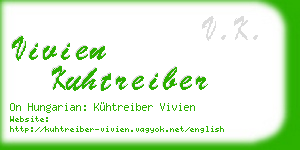 vivien kuhtreiber business card